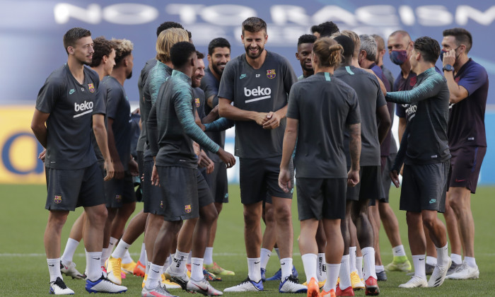 Barcelona Training Session - UEFA Champions League