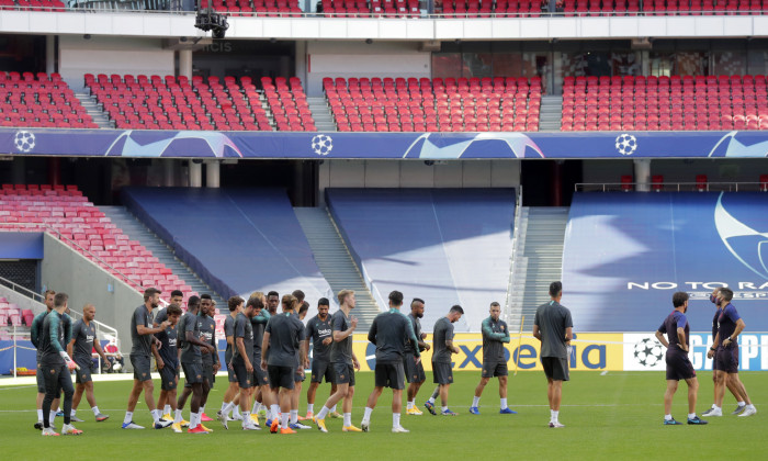 Barcelona Training Session - UEFA Champions League