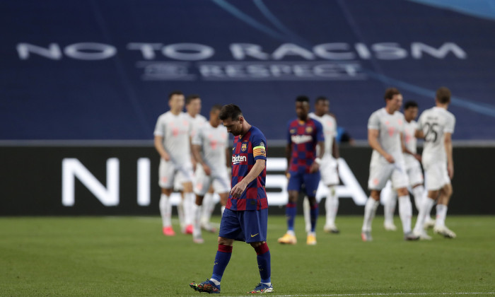 Lionel Messi, la finalul meciului cu Bayern / Foto: Getty Images