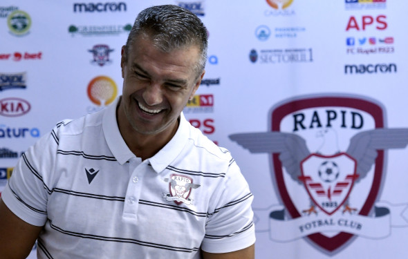 FOTBAL:CONFERINTA DE PRESA RAPID BUCURESTI, LIGA 2 CASA PARIURILOR (2.08.2019)