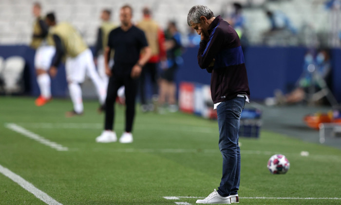 Quique Setien, antrenorul Barcelonei / Foto: Getty Images