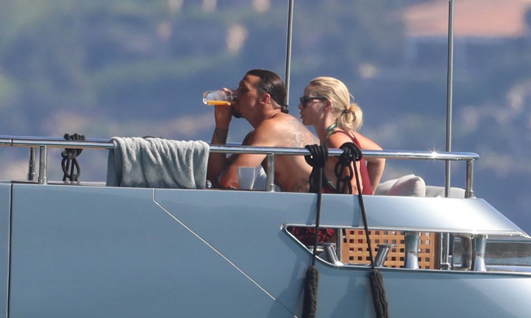 Zlatan Ibrahimovic (AC Milan) enjoying family holidays on his yacht in Sardinia