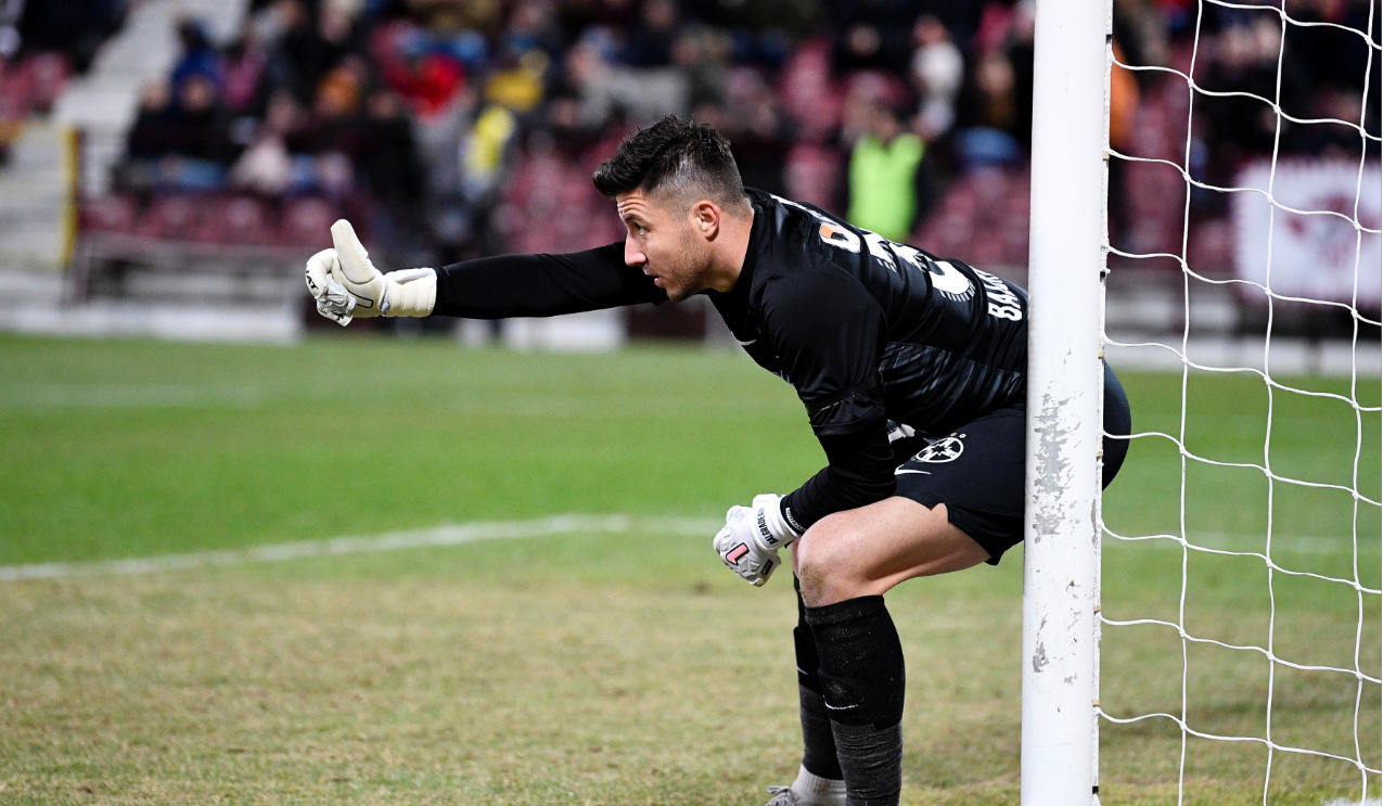 Cristi Bălgrădean va debuta la CFR Cluj în meciul cu Floriana! Portarul, la prima apariție după șase luni de pauză