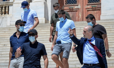 Manchester United captain Harry Maguire in Greek court