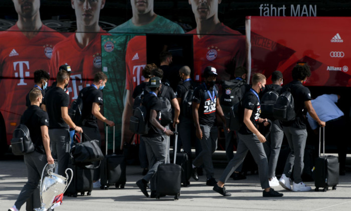 Bavarian Prime Minister Welcomes UEFA Champions League Winner FC Bayern Muenchen