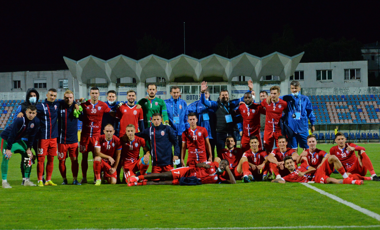 Petrecerea a început chiar în vestiar! Cum au sărbătorit jucătorii de la FC Botoșani victoria din Europa League