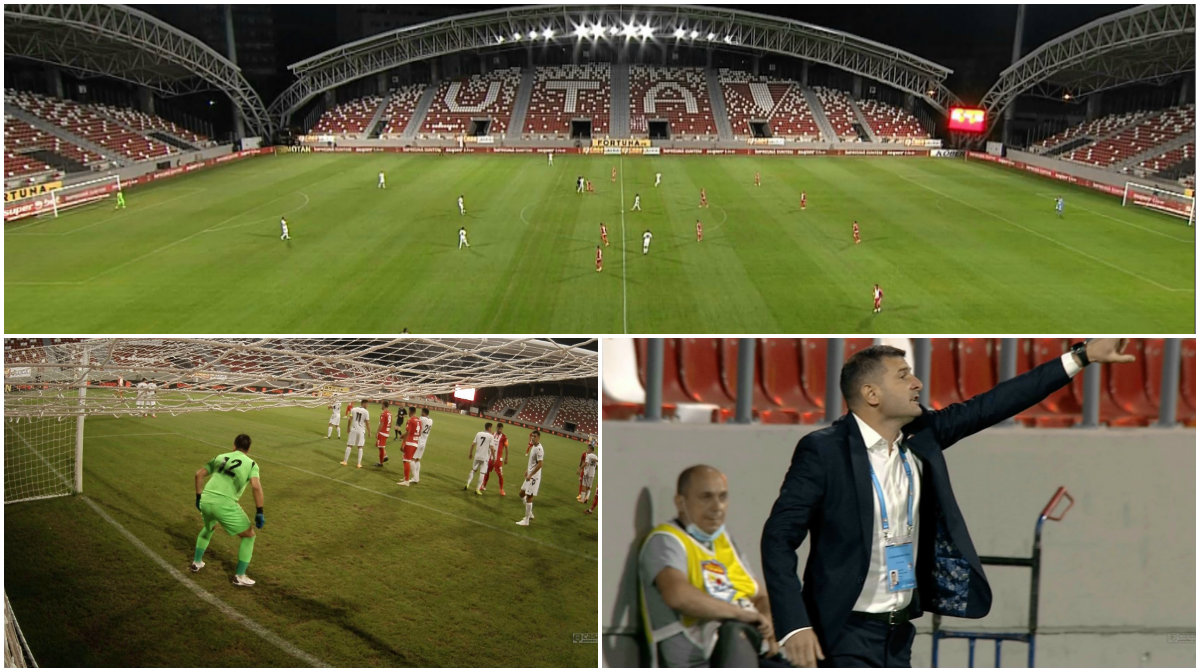 UTA Arad - FC Voluntari 0-0. Remiză la debutul pe noul stadion și o ratare rarisimă a gazdelor