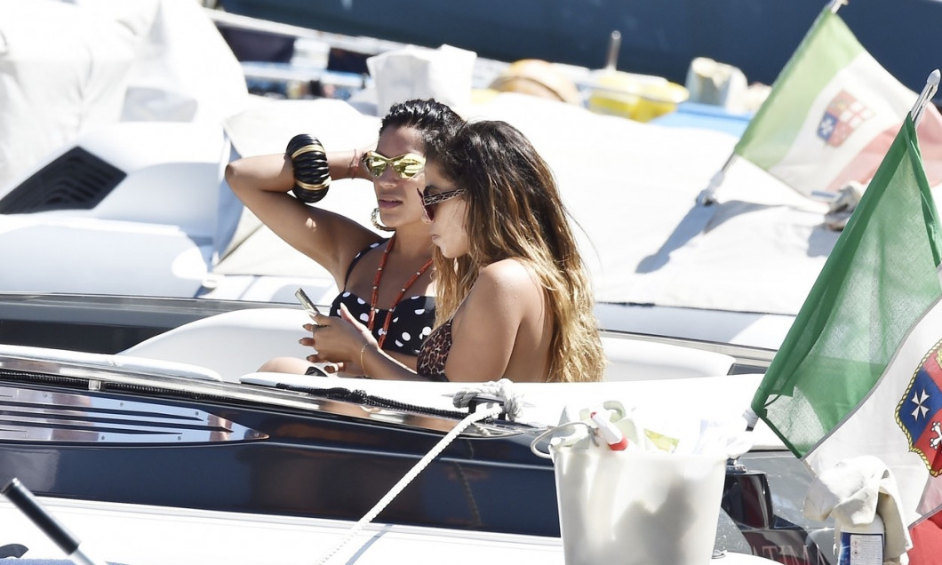*EXCLUSIVE* The Brazilian singer Anitta shows off her sexy figure in animal printed attire on holiday out in Portofino.