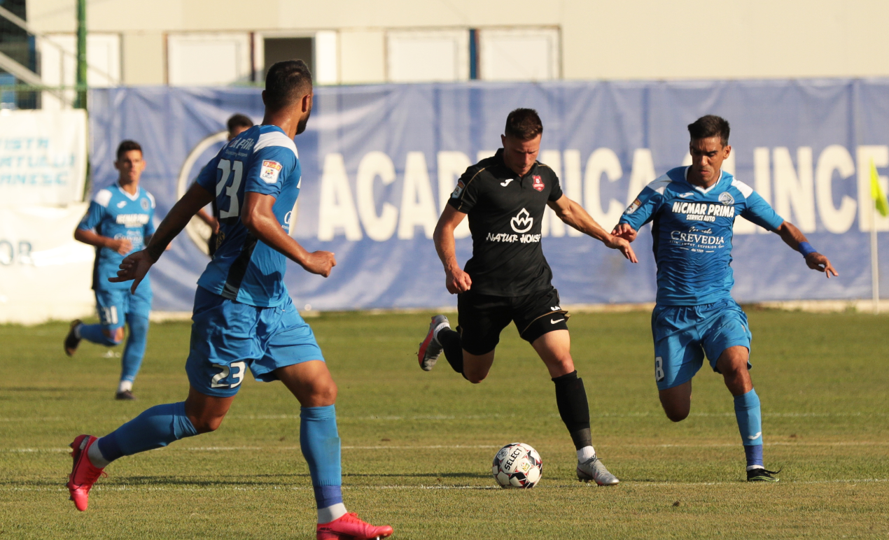 Hermannstadt - Academica Clinceni 1-0, ACUM, pe Digi Sport 1. Adrian Bălan înscrie după o fază controversată