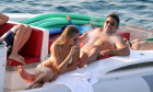 *EXCLUSIVE* Brazilian football legend Ronaldo and his girlfriend Celina Locks enjoy a day at sea in Formentera