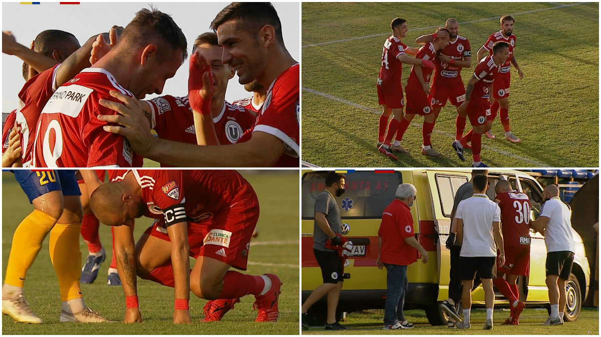 Aerostar Bacău - U Cluj 0-1. Debut în forță pentru ardeleni, care au rămas fără Tamaș, luat cu ambulanța