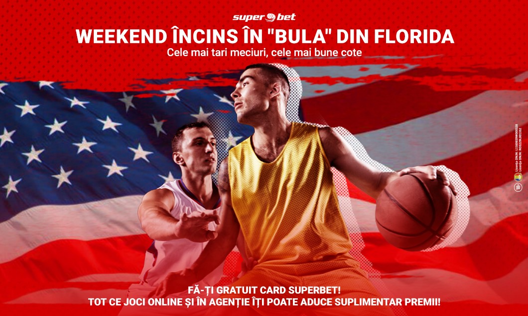 (P) Weekend încins în Florida. Vezi SuperOferta pentru SuperMeciurile din cel mai tare campionat de baschet al lumii!