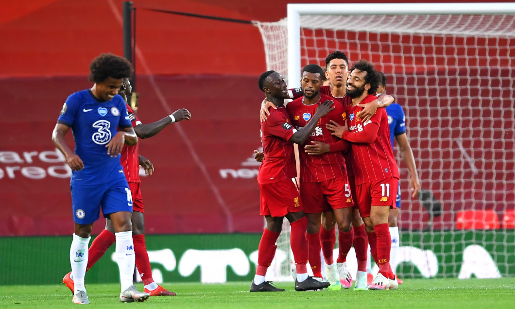 Georginio Wijnaldum, după un gol marcat pentru Liverpool / Foto: Getty Images