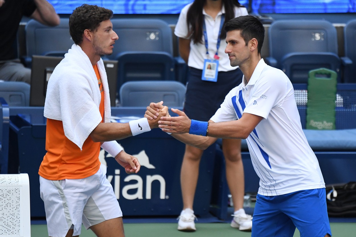 Reacţia de mare campion a lui Pablo Carreno Busta, adversarul lui Novak Djokovic, după ce sârbul a fost descalificat