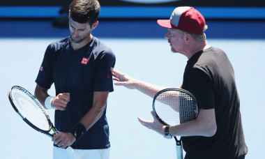 Novak Djokovic și Boris Becker, în perioada în care colaborau / Foto: Getty Images