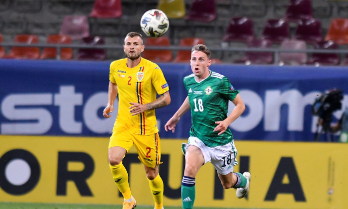 Alexandru Crețu, în meciul cu Irlanda de Nord / Foto: Sport Pictures