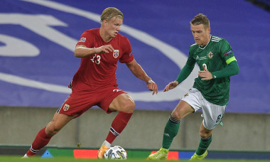 Erling Haaland, în meciul cu Irlanda de Nord / Foto: Getty Images