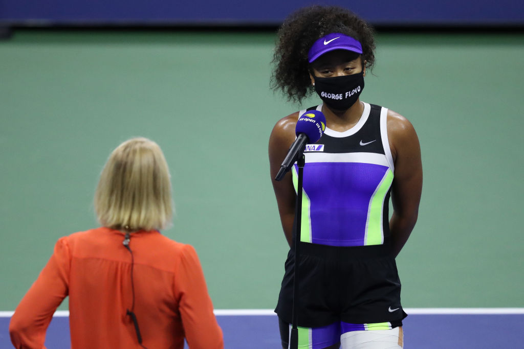 Naomi Osaka, în semifinale la US Open. Cu ce măşti a apărut sportiva în faţa americanilor