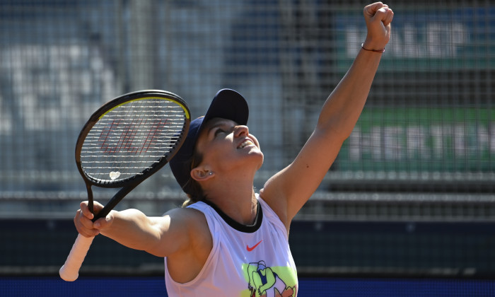 Simona Halep, după finala câștigată la Praga în fața Elisei Mertens / Foto: Getty Images