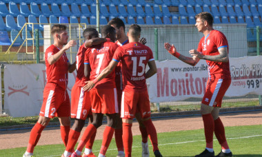 Jucătorii echipei FC Botoșani, în timpul meciului cu Poli Iași / Foto: Sport Pictures