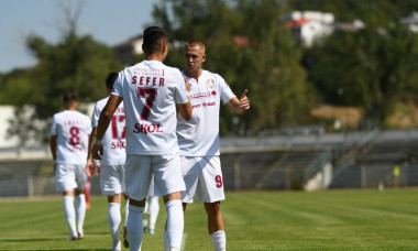 Fotbaliștii de la Rapid, în meciul cu CSM Slatina / Foto: Sport Pictures