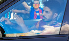 FC Barcelona Players Arrive For Training