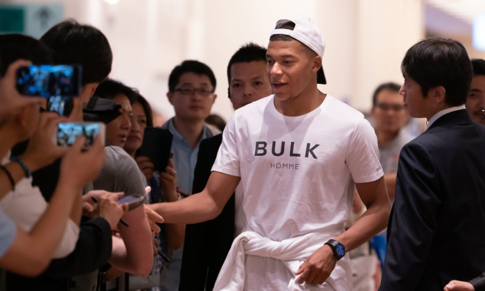 Kylian Mbappe at Haneda International Airport, Tokyo, Japan - 18 Jun 2019