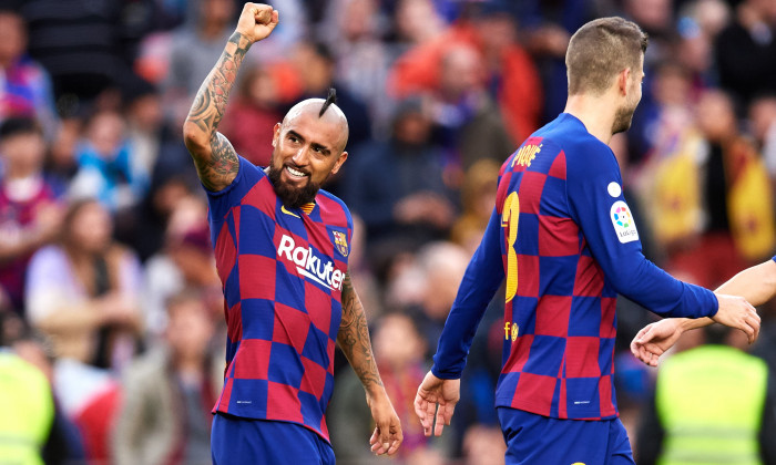 Arturo Vidal, în tricoul Barcelonei / Foto: Getty Images