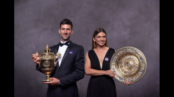 Novak Djokovic şi Simona Halep / Foto: Getty Images