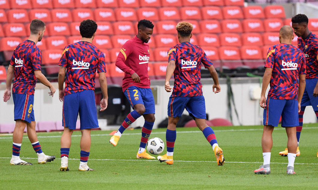 Nelson Semedo, în timpul unui antrenament la Barcelona / Foto: Getty Images