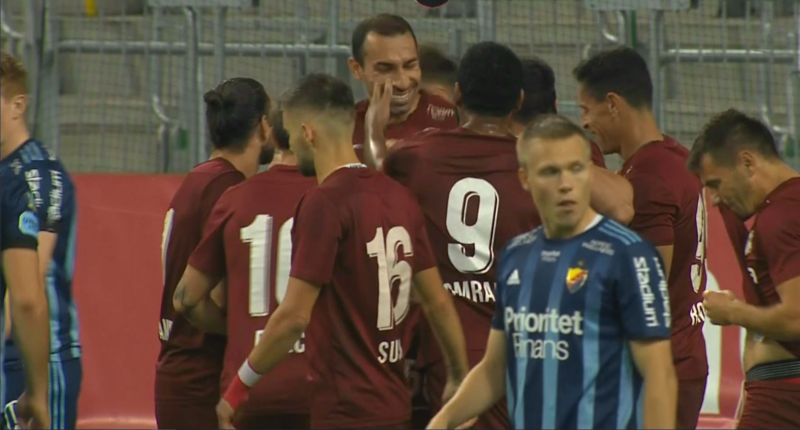 Djurgarden - CFR Cluj 0-1, ACUM, la Digi Sport 1. Vinicius, gol specialitatea casei. Ardelenii au vrut două penalty-uri