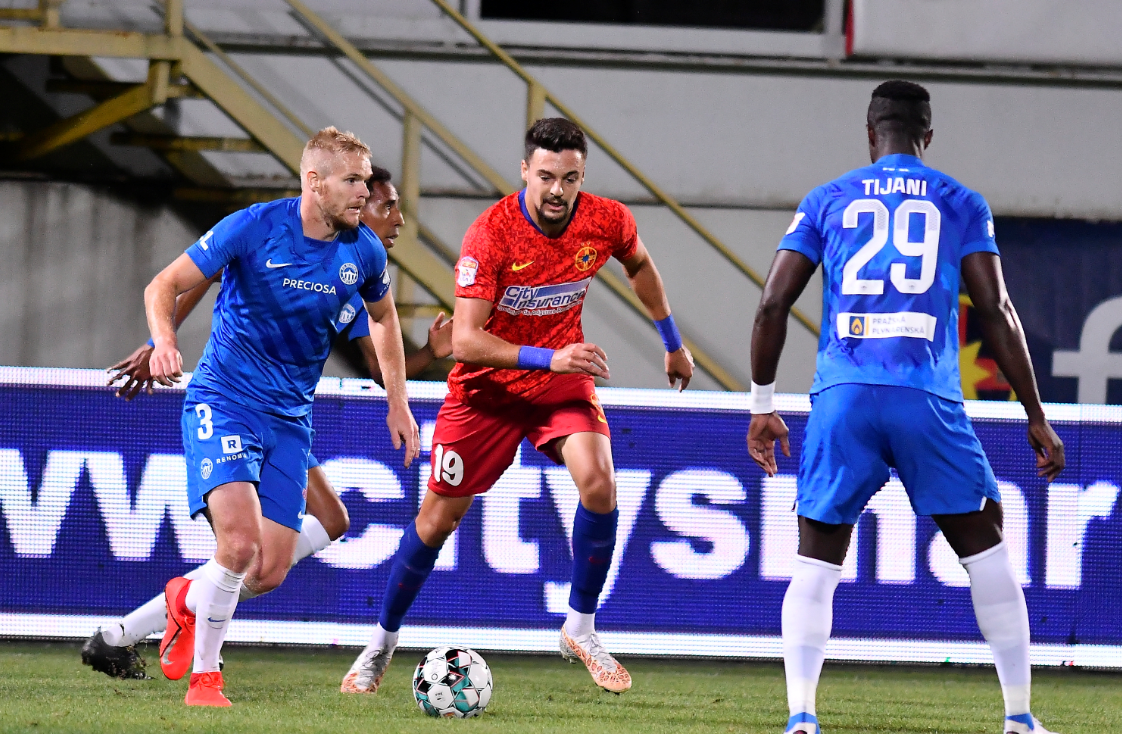 FCSB - Slovan Liberec 0-2. ”Roș-albaștrii”, în 10 oameni 70 de minute, au ratat al treilea an la rând grupele europene