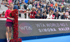 Simona Halep, la Beijing în 2017, când a devenit pentru prima dată liderul ierarhiei WTA / Foto: Getty Images