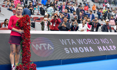 Simona Halep, la Beijing în 2017, când a devenit pentru prima dată liderul ierarhiei WTA / Foto: Getty Images