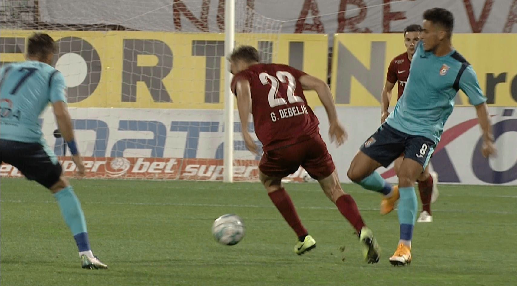 CFR Cluj - Chindia Târgoviște 0-0, ACUM, la Digi Sport 1. Oaspeții, șansă mare de gol