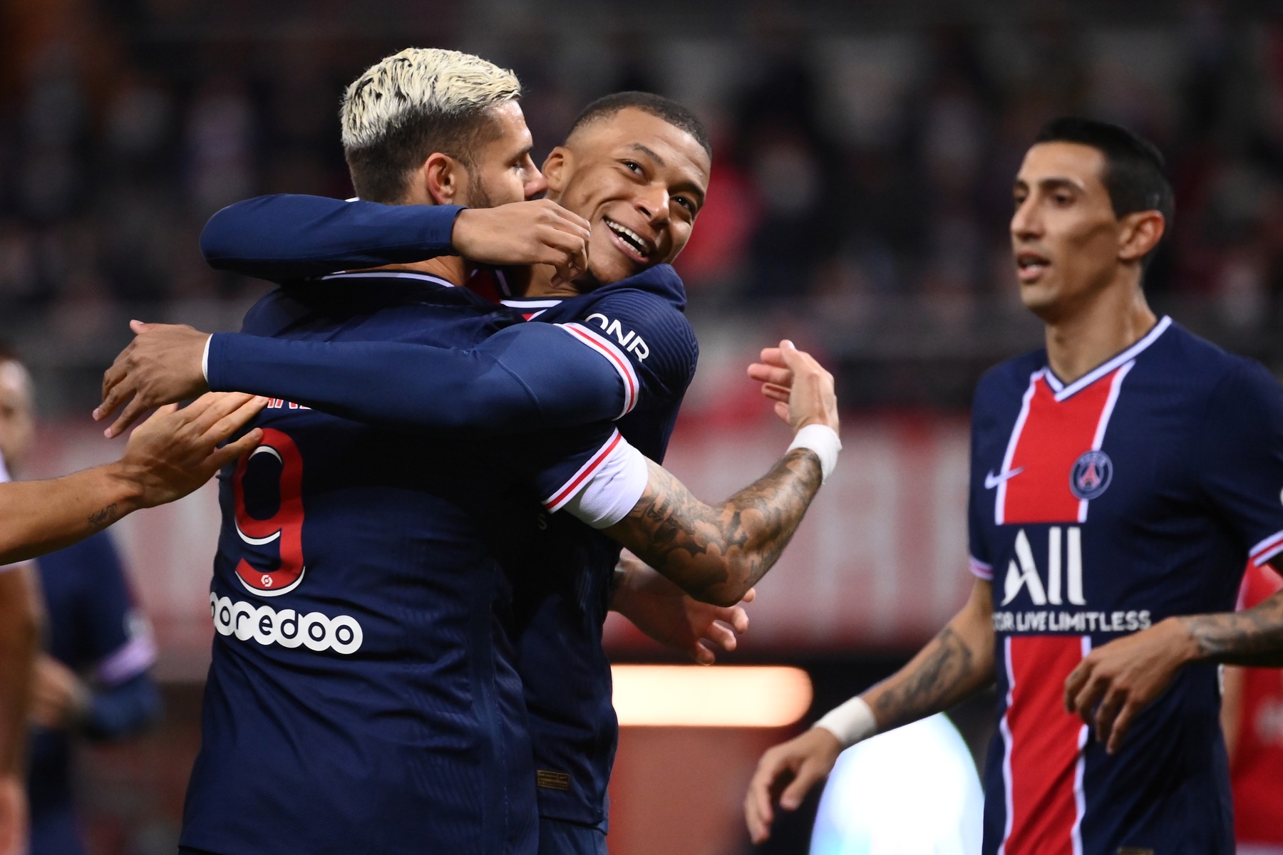 Reims - PSG 0-2. Spectacol făcut de Icardi și Mbappe, iar campioana începe să-și revină