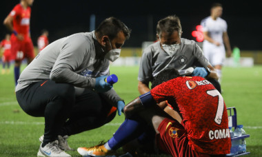 Florinel Coman, accidentat în meciul cu Backa Topola / Foto: Sport Pictures