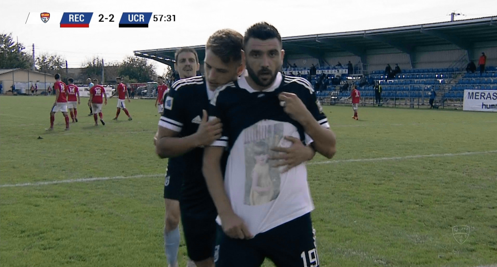 Marian Anghelina a ”recidivat”! Un nou gol superb marcat de mijlocașul de la FC Universitatea, din lovitură liberă