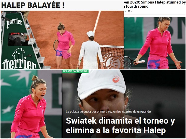 Ce scrie presa internațională după eliminarea Simonei Halep de la Roland Garros: Swiatek a aruncat turneul în aer