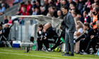 Vejle, Denmark. 27th Sep, 2020. Vejle Boldklub manager Constantin Galca seen during the 3F Superliga match between Vejle Boldklub and FC Copenhagen at Vejle Stadion in Vejle. (Photo Credit: Gonzales Photo/Alamy Live News