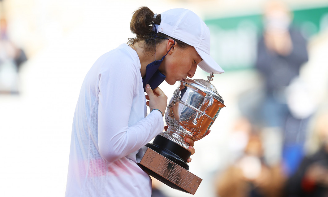 Iga Swiatek, după victoria din finala Roland Garros / Foto: Getty Images