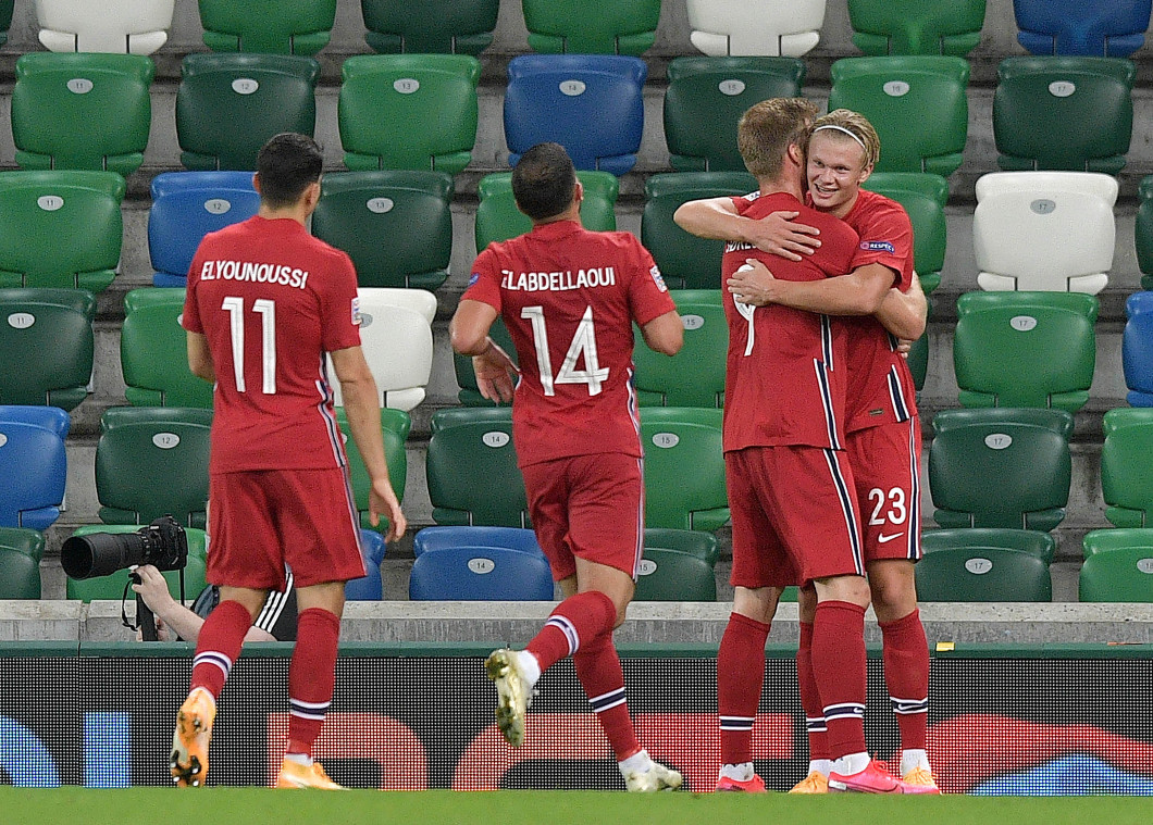 Erling Haaland, în tricoul naționalei Norvegiei / Foto: Getty Images