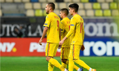 George Pușcaș, Ianis Hagi și Răzvan Marin, la finalul meciului România - Austria 0-1 / Foto: Sport Pictures