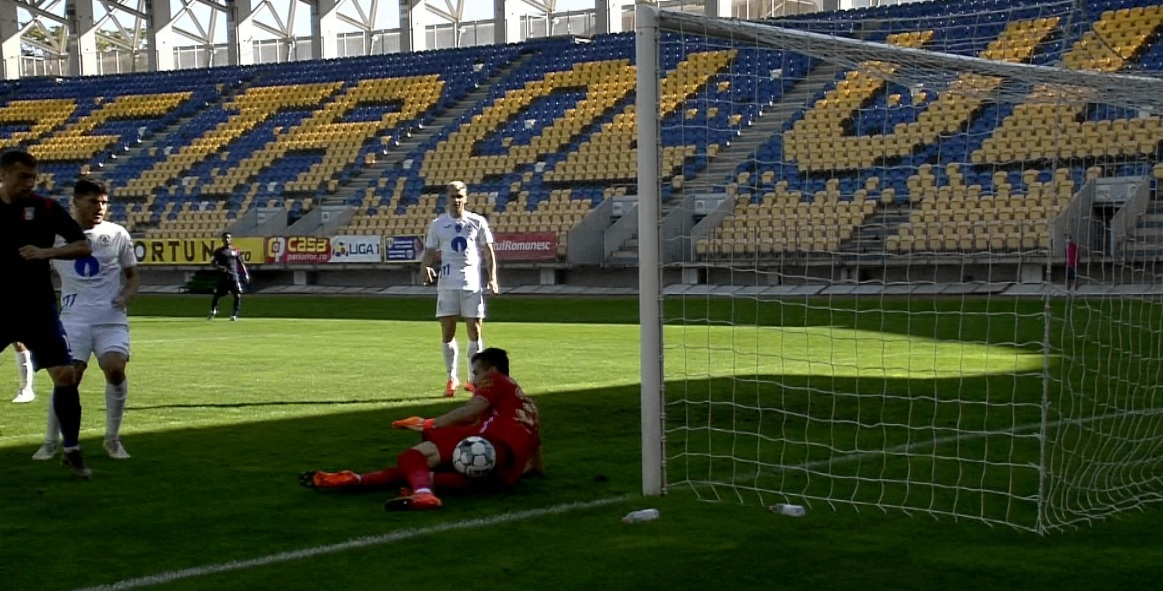 Chindia Târgoviște - Gaz Metan Mediaș 1-0, Digi Sport 1. Lovitură încasată de gazde: Dumitrașcu, eliminat!