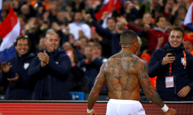Memphis Depay, după un gol marcat în meciul Olanda - Irlanda de Nord / Foto: Getty Images