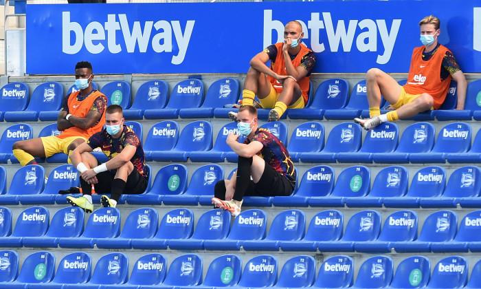 Rezervele Barcelonei, la un meci cu Alaves / Foto: Getty Images