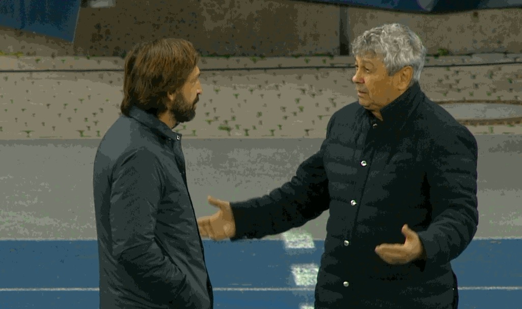 Andrea Pirlo și Mircea Lucescu, întâlnire emoționantă! Ce s-a întâmplat înaintea meciului de la Kiev