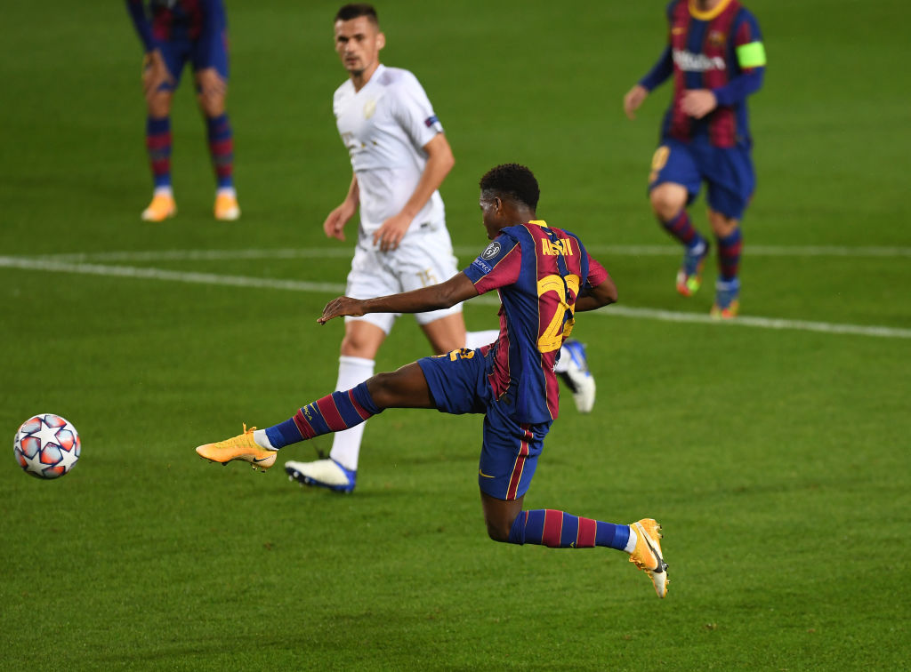Ansu Fati a marcat și a stabilit un nou record de precocitate în UEFA Champions League