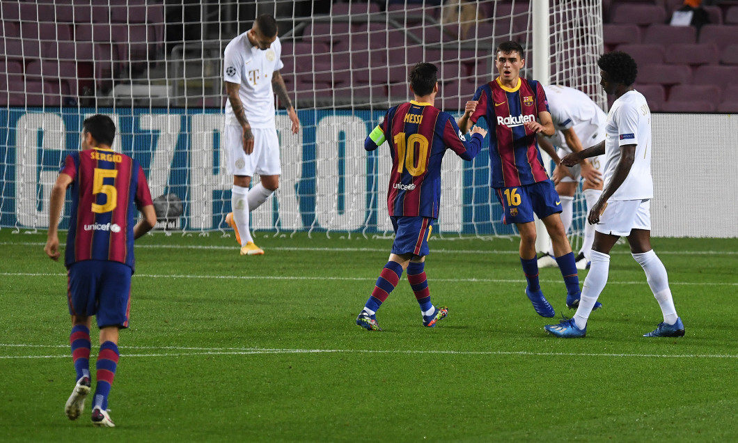 Pedri, după golul marcat pentru Barcelona în meciul cu Ferencvaros / Foto: Getty Images