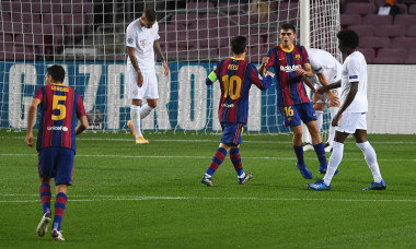Pedri, după golul marcat pentru Barcelona în meciul cu Ferencvaros / Foto: Getty Images